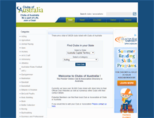 Tablet Screenshot of clubsofaustralia.com.au